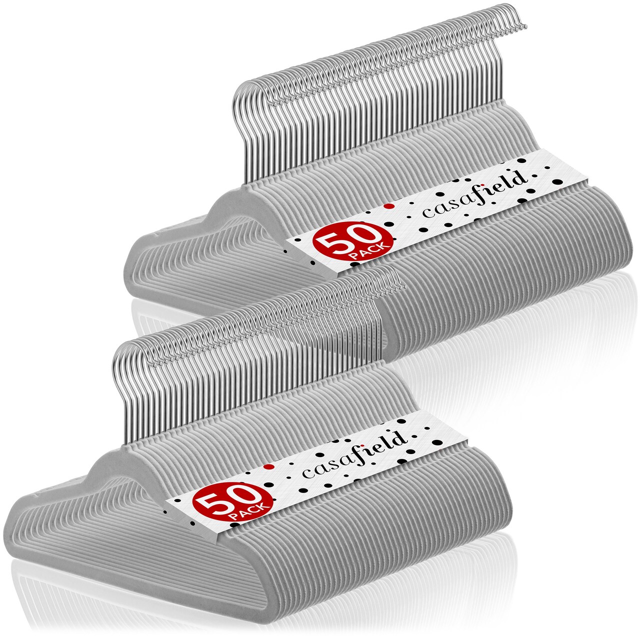 Casafield 100 Velvet Kid's Hangers - 14" Size for Children's Clothes